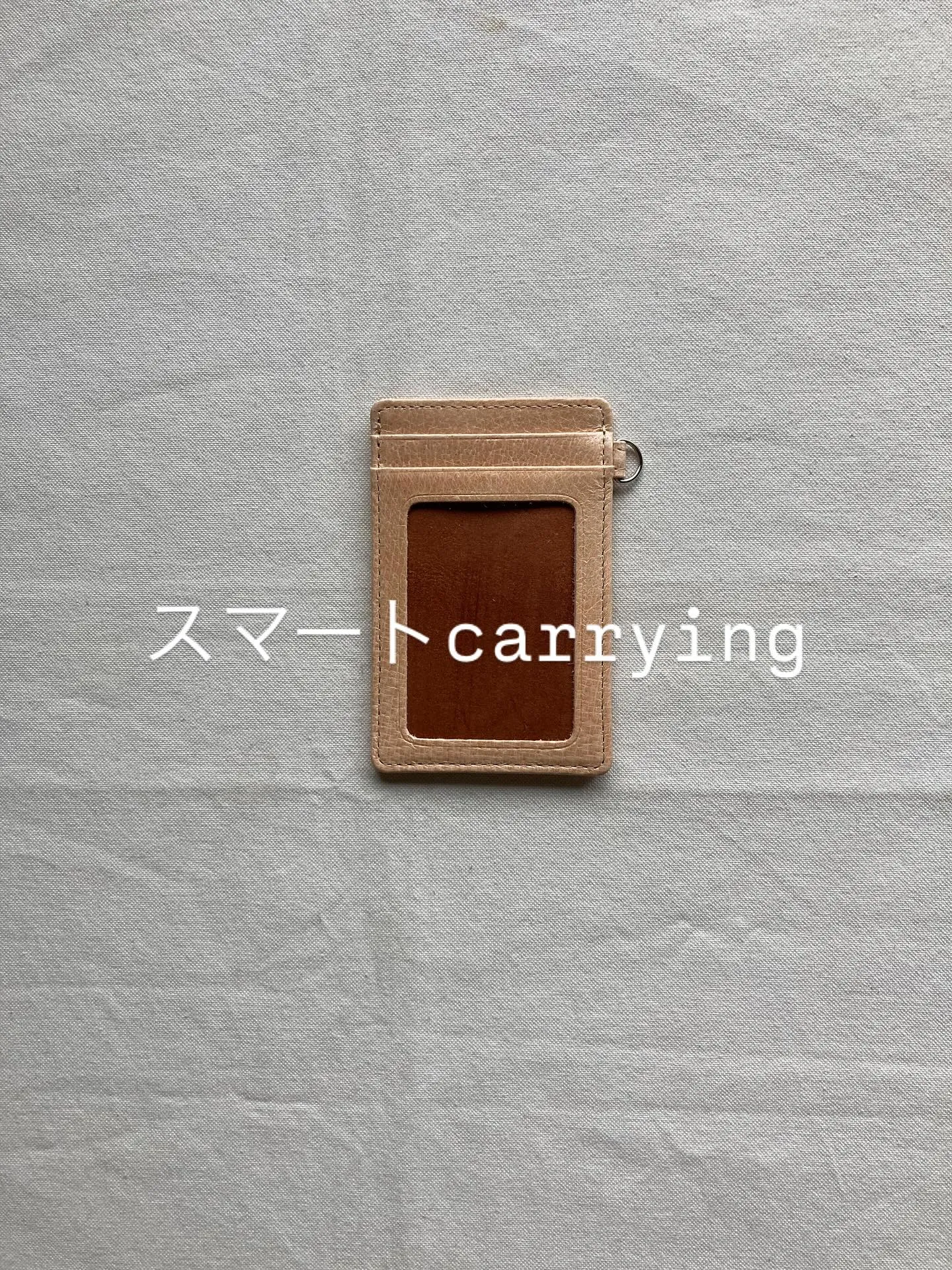 両面で5枚のカードポケットと上からの大きなポケット。